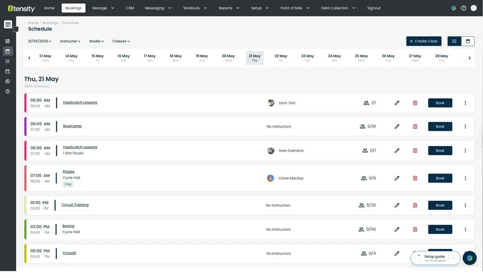 HIIT & Hyrox platform view